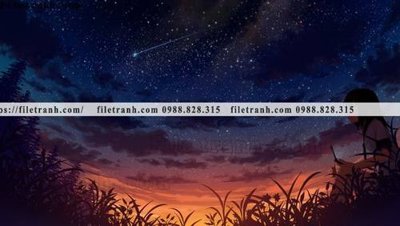 Tải file buc tranh phong canh hoat hinh gia khong gian 113 (ảnh gốc) in gạch men