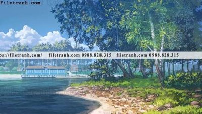 Ảnh gốc buc tranh phong canh hoat hinh gia khong gian 120 (siêu chi tiết) để in ấn