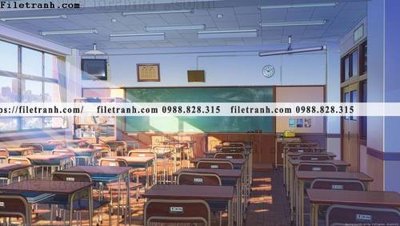 File PSD in ấn buc tranh phong canh hoat hinh gia khong gian 146 (chất lượng cao)