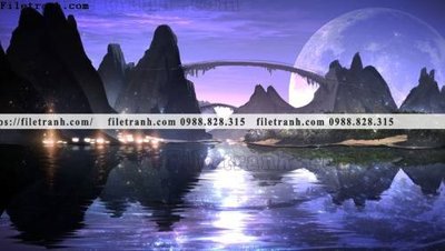 File gốc in mica buc tranh phong canh hoat hinh gia khong gian 148 chất lượng