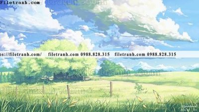 File PSD buc tranh phong canh hoat hinh gia khong gian 196 (bản gốc) độ phân giải cao