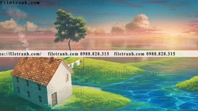 File in ấn cao cấp buc tranh phong canh hoat hinh gia khong gian 209 (file gốc)