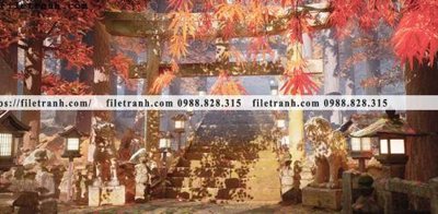 File in trần buc tranh phong canh hoat hinh gia khong gian 210 (bản gốc) mây trời