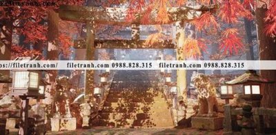 File tranh buc tranh phong canh hoat hinh gia khong gian 211 (gốc) chủ đề thành phố