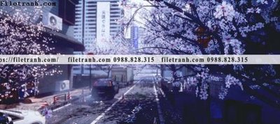 Download file gốc buc tranh phong canh hoat hinh gia khong gian 223 (in lụa) tranh 3D