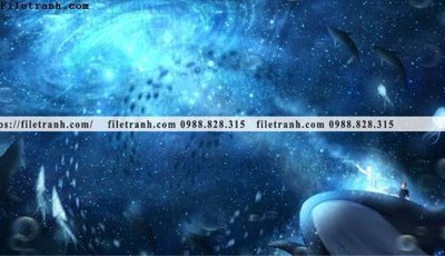 File in mica buc tranh phong canh hoat hinh gia khong gian 233 (bản gốc) sắc sảo