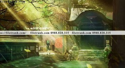 File gốc buc tranh phong canh hoat hinh gia khong gian 241 (cho in 3D) độc đáo