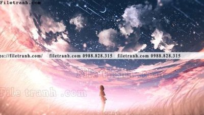Tải file tranh buc tranh phong canh hoat hinh gia khong gian 245 (gốc) tại Filetranh.com