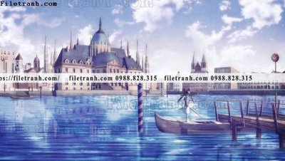 Tải file buc tranh phong canh hoat hinh gia khong gian 249 (gốc) làm tranh trang trí