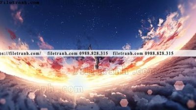 File in ấn buc tranh phong canh hoat hinh gia khong gian 250 (bản gốc) sắc nét