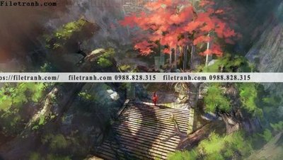 File in lụa buc tranh phong canh hoat hinh gia khong gian 259 (tân cổ điển) buc tranh phong canh hoat hinh gia khong gian 259