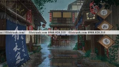 File gốc buc tranh phong canh hoat hinh gia khong gian 268 cho in ấn và thiết kế