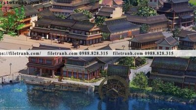 File gốc buc tranh phong canh hoat hinh gia khong gian 272 (in mica) làm quà tặng