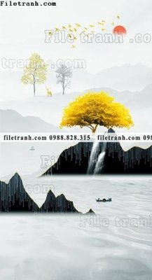 File in lụa buc tranh phong canh loi vao phong cach Trung Quoc moi 147 (tân cổ điển) buc tranh phong canh loi vao phong cach Trung Quoc moi 147