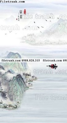 File tranh gốc buc tranh phong canh loi vao phong cach Trung Quoc moi 157 (bản quyền) Filetranh.com