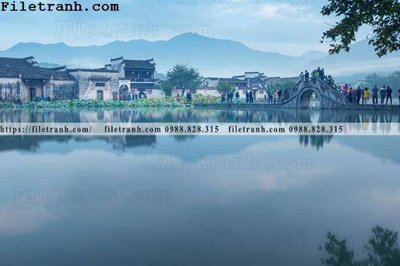 Tải file buc tranh phong canh nong thon 104 (ảnh gốc) in gạch 3D