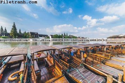 Tải file buc tranh phong canh nong thon 133 (PSD) cho in tranh kính