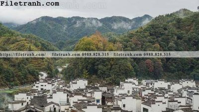 File gốc in ấn buc tranh phong canh nong thon 134 chất lượng vượt trội