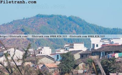 Chi tiết file tranh tráng gương buc tranh phong canh nong thon 172 (ảnh gốc)