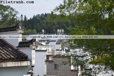 File tranh buc tranh phong canh nong thon 179 (bản gốc) in canvas