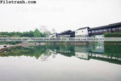 File PSD buc tranh phong canh nong thon 186 (bản gốc) dễ dàng edit