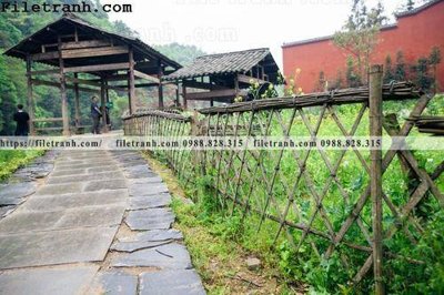 File gốc buc tranh phong canh nong thon 187 (cho in 3D) độc đáo