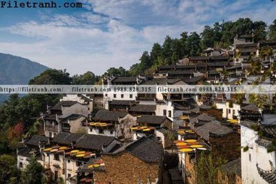 File ảnh buc tranh phong canh nong thon 199 (gốc) cho trang trí nội thất