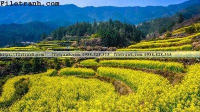 File tranh buc tranh phong canh nong thon 205 (ảnh gốc) in trần nhà