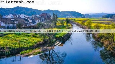 Download file gốc buc tranh phong canh nong thon 207 (dùng cho in ấn)