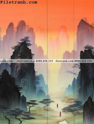 Tệp tin gốc buc tranh phong canh tan co dien 102 (dùng cho in) buc tranh phong canh tan co dien 102