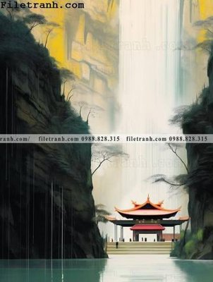 File tranh buc tranh phong canh tan co dien 112 (bản gốc) in canvas