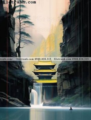 File in trần buc tranh phong canh tan co dien 114 (bản gốc) trời sao