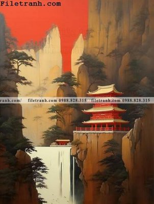 Download file buc tranh phong canh tan co dien 133 (gốc) in mica ốp bếp