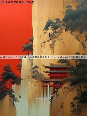 File tranh in tráng gương buc tranh phong canh tan co dien 138 (siêu nét)