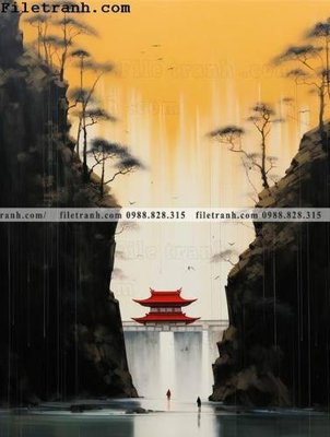 File tranh ảnh gốc buc tranh phong canh tan co dien 149 dùng cho in khổ lớn