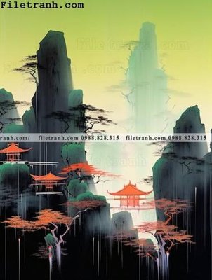 File tranh quảng cáo buc tranh phong canh tan co dien 176 (download file gốc)