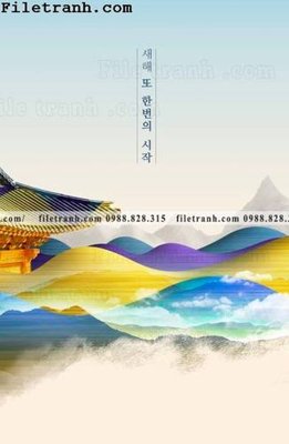 File PSD in ấn buc tranh phong canh truu tuong moi cua Trung Quoc 109 (chất lượng cao)