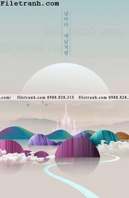 File ảnh buc tranh phong canh truu tuong moi cua Trung Quoc 112 (gốc) in Hiflex