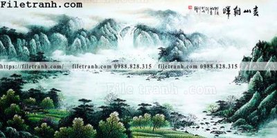 File PSD buc tranh phong canh ve hoa va chim 133 (nguyên bản) cho thiết kế