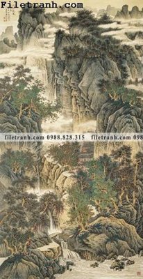 File gốc buc tranh phong canh ve hoa va chim 172 (PSD/TIFF) độ phân giải cao