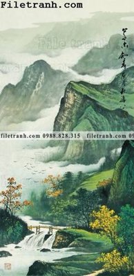 Tải file buc tranh phong canh ve hoa va chim 182 (ảnh gốc) độ phân giải 300dpi