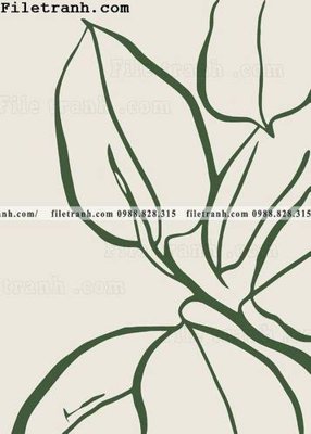 File gốc buc tranh rung xanh 103 (in tráng gương) nghệ thuật