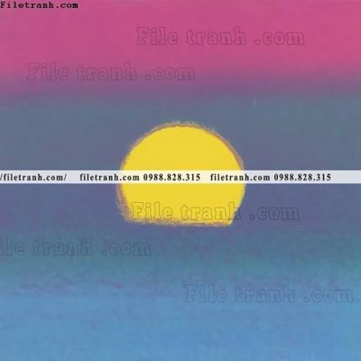 Tải file buc tranh son dau binh minh phong cach tuoi moi 662 (ảnh gốc) in gạch men