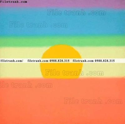 File tranh buc tranh son dau binh minh phong cach tuoi moi 667 (ảnh gốc) cho in ấn kỹ thuật số