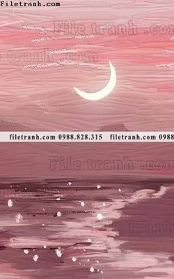 File ảnh buc tranh son dau hoa tiet nui va song 650 (gốc) in backdrop sự kiện