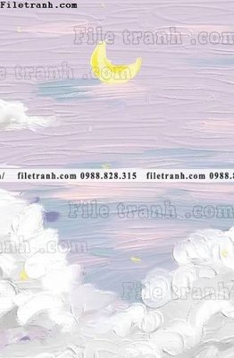 Tải file buc tranh son dau hoa tiet nui va song 651 (gốc) làm file tranh quảng cáo