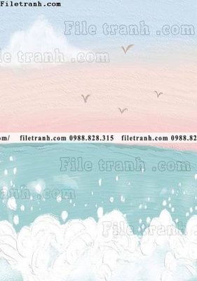 File tranh buc tranh son dau hoa tiet nui va song 657 (gốc) in trên kính