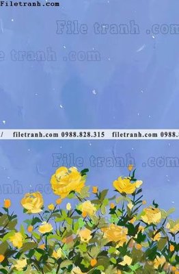 File gốc buc tranh son dau hoa tiet nui va song 664 (PNG) không nền chất lượng