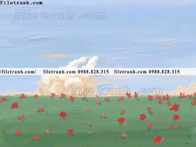 Tải file buc tranh son dau mau phong cach Bac Au 659 (ảnh gốc) in gạch men