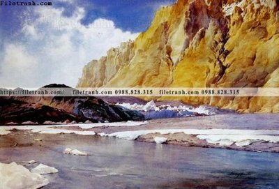 Tệp tin gốc buc tranh son dau phong canh thac nuoc 210 (chất lượng) buc tranh son dau phong canh thac nuoc 210